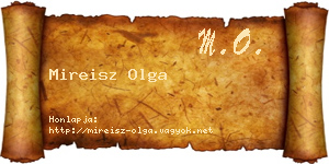 Mireisz Olga névjegykártya