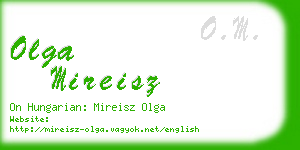olga mireisz business card